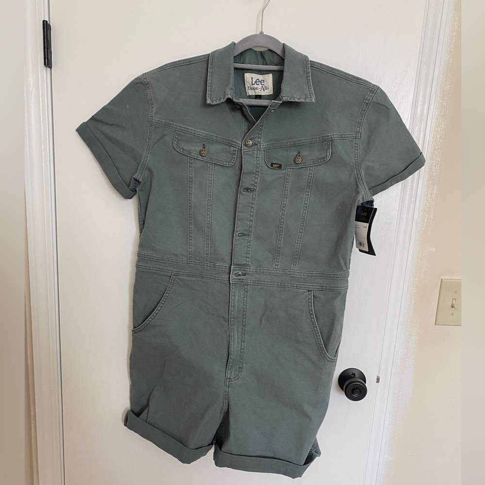 COPY - NWT-army green Utility romper
